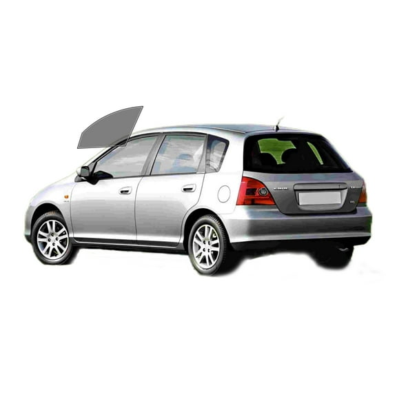 Haiy Co - PreCut 2Ply 50% Window Tint Film Kit For 2001-2005 Honda Civic Hatchback -Front Windows