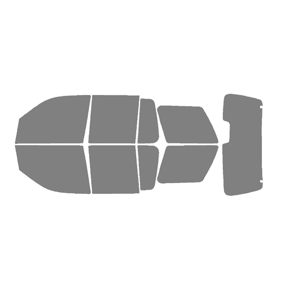 Haiy Co - PreCut 2Ply 50% Window Tint Film Kit For 2002-2010 Ford Explorer 4door -Side+Rear Window