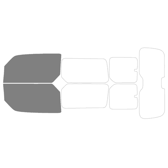 Haiy Co - PreCut 2Ply 50% Window Tint Film Kit For 2003-2011 Honda Element -Front Windows