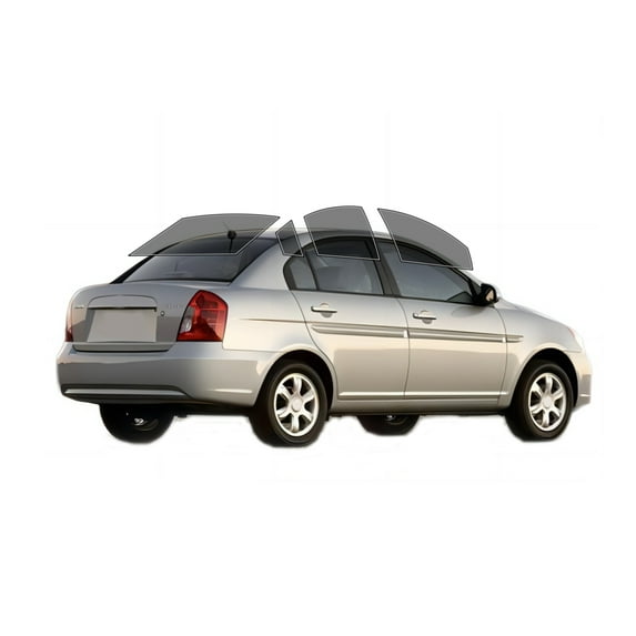 Haiy Co - PreCut 2Ply 50% Window Tint Film Kit For 2006-2011 Hyundai Accent Sedan -Side+Rear Window