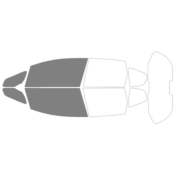 Haiy Co - PreCut 2Ply 50% Window Tint Film Kit For 2009-2014 Honda Fit -Front Windows