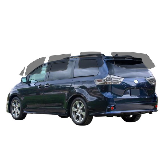 Haiy Co - PreCut 2Ply 50% Window Tint Film Kit For 2011-2020 Toyota Sienna -Side+Rear Window