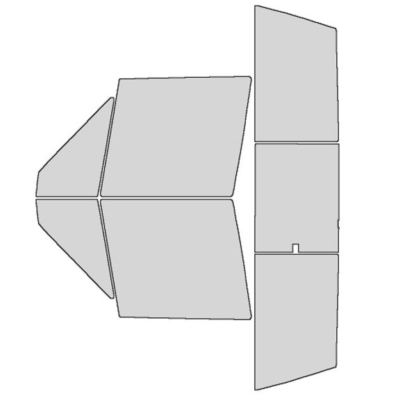 Haiy Co - PreCut 2Ply 70% Window Tint Film Kit For 1986-1992 Jeep Comanche -Side+Rear Window