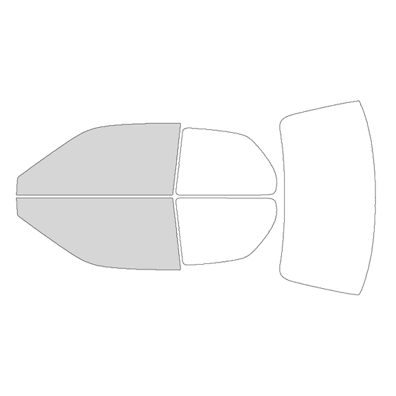 Haiy Co - PreCut 2Ply 70% Window Tint Film Kit For 1991-1994 Toyota Tercel 2Door -Front Windows
