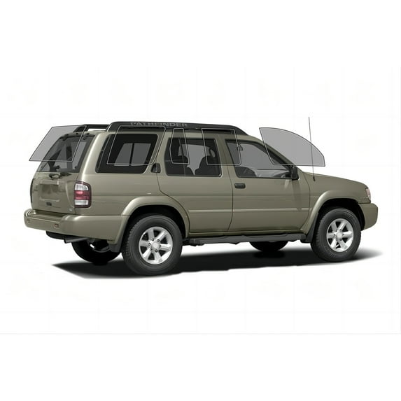 Haiy Co - PreCut 2Ply 70% Window Tint Film Kit For 1996-2004 Nissan Pathfinder -Side+Rear Window