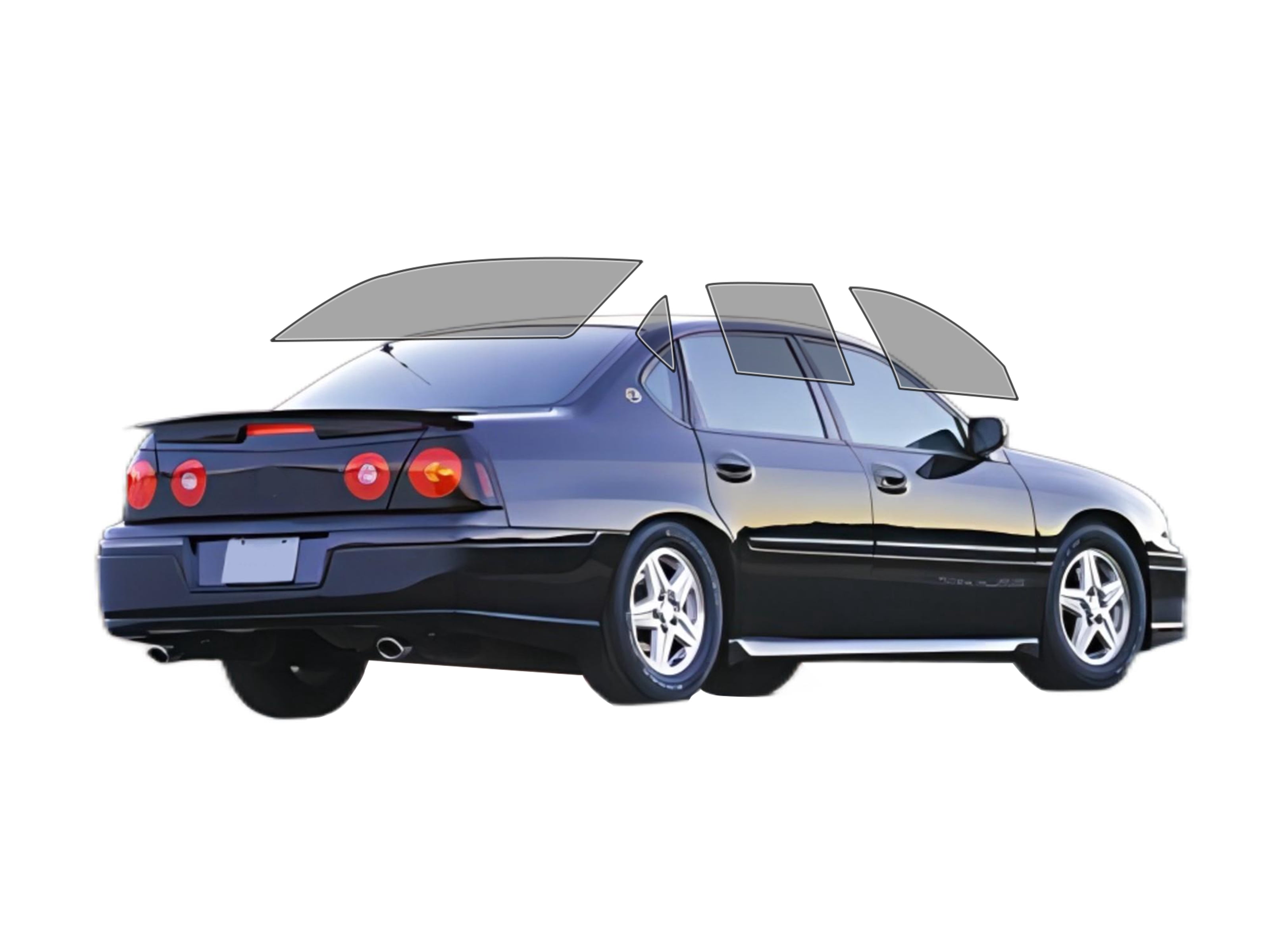 Pre-Cut Window Tint Kit For Chevrolet Impala - All Side & Rear Glass, Choose Your Shade (5% To 70% VLT) 13 thumbnail image