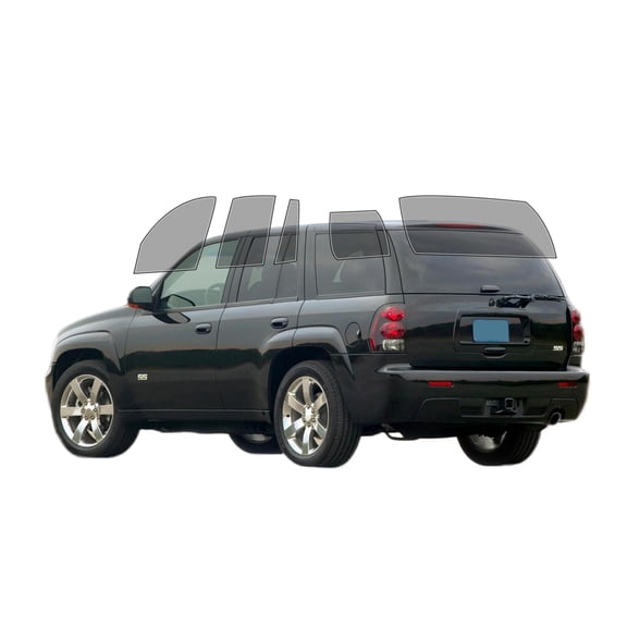 Haiy Co - PreCut 2Ply 70% Window Tint Film Kit For 2002-2009 Chevrolet Trailblazer -Side+Rear Window