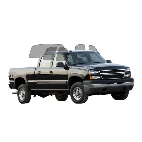 Haiy Co - PreCut 2Ply 70% Window Tint Film Kit For 2007-2013 Chevrolet Silverado 2500 Crew -Side+Rear Window
