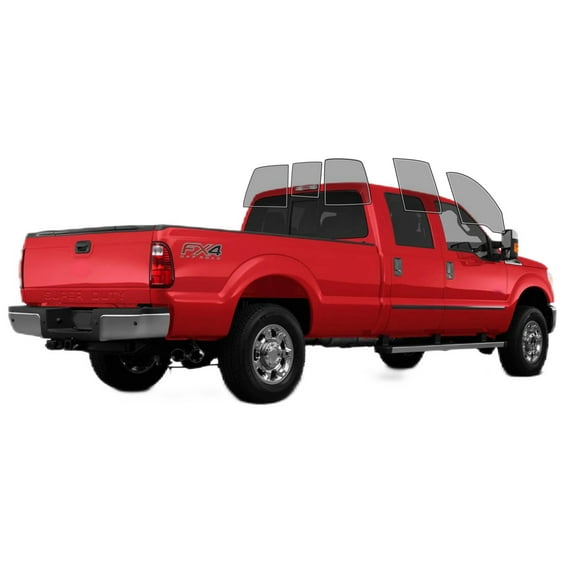 Haiy Co - PreCut 2Ply 70% Window Tint Film Kit For 2008-2013 Ford F250 Crew Cab -Side+Rear Window