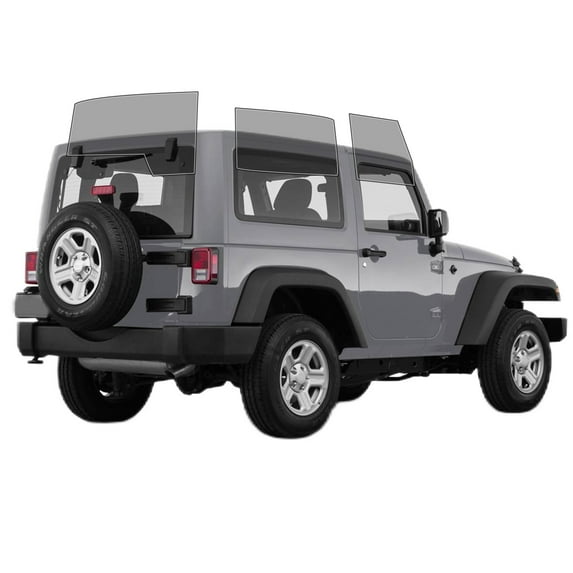 Haiy Co - PreCut 2Ply 70% Window Tint Film Kit For 2011-2017 Jeep Wrangler 2Door -Side+Rear Window