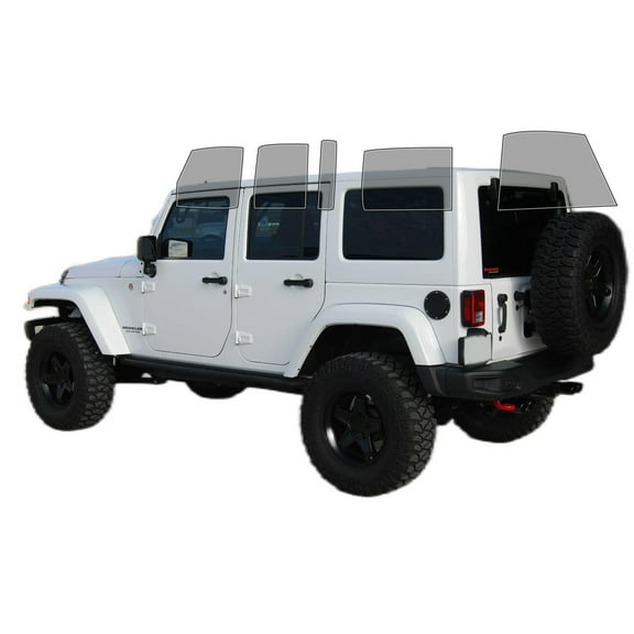 Haiy Co - PreCut 2Ply 70% Window Tint Film Kit For 2011-2017 Jeep Wrangler 4Door -Side+Rear Window