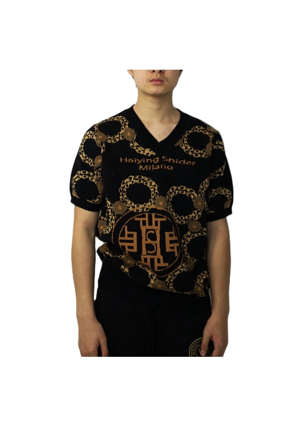 Designer Short Sleeve Pattern Cotton Sweater (Men's, Women's)