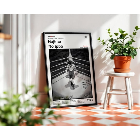 Hajime No Ippo Boxing Manga Poster Hajime No Ippo Wall Art Decor 8x12 UNFRAMED