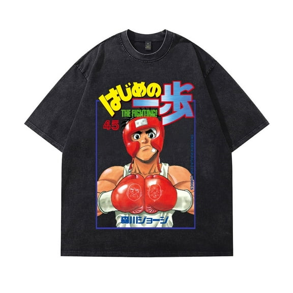 Hajime No Ippo Kamogawa Boxing Gym Cotton T-shirt Fashion Short Sleeve Women's Men's Fashion Round Neck T-shirt