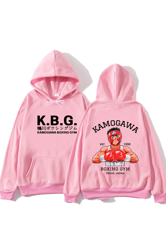 Hajime No Ippo Kamogawa Boxing Gym Hoodie Long Sleeve Streetwear Women Men Hooded Sweatshirts Trendy Outfits
