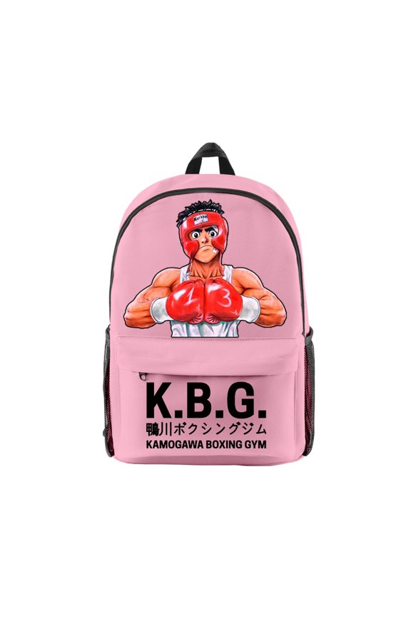 Hajime No Ippo Kamogawa Boxing Gym Merch Backpacks KBG Logo Bags Unisex Fashion Casual Streetwear