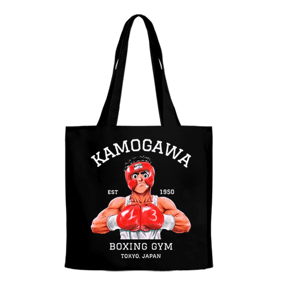 Hajime No Ippo Kamogawa Boxing Gym Merch Tote Shoulder Bags Unisex Fashion Casual Canvas Bag