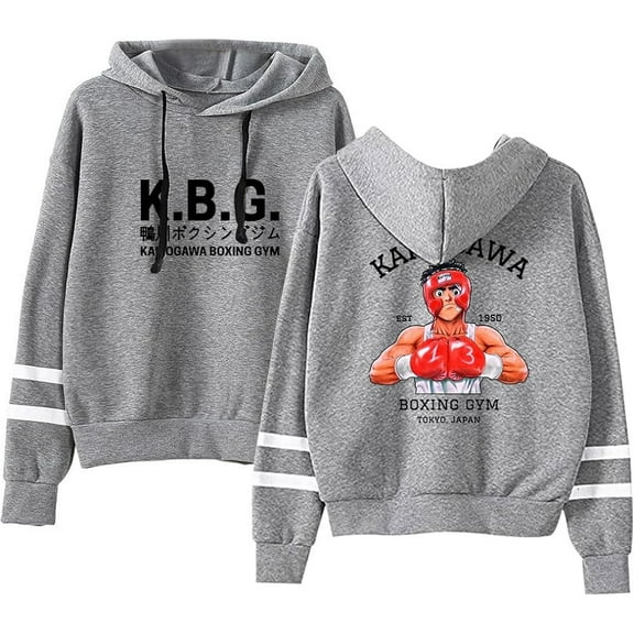 Hajime No Ippo Kamogawa Boxing Gym Pullover Hoodie Unisex Hooded Sweatshirt Long Sleeve Fashion Anime Clothes