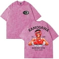 thumbnail image 1 of Hajime No Ippo Kamogawa Boxing Gym T-shirt Anime Printed Retro Distressed Wash Denim Short Sleeved T-shirt, 1 of 2