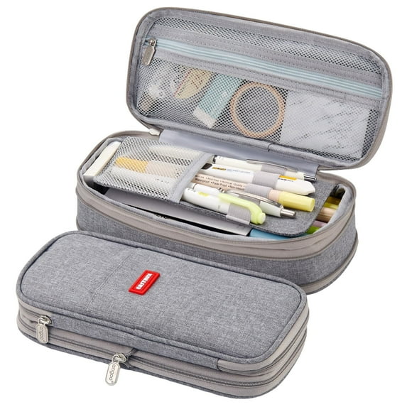 Hajmiiikey Canvas Pencil Cases,Gray