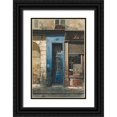 thumbnail image 1 of Hak, Chiu Tak 13x18 Black Ornate Wood Framed with Double Matting Museum Art Print Titled - La Porte Bleu, 1 of 4