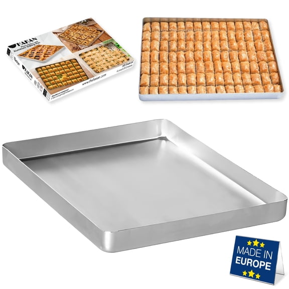 Hakan Aluminum Half Sheet Baking Pan, 14x18-inch, 2.2lbs Thick Rust Free Bakeware, Warp Resistant