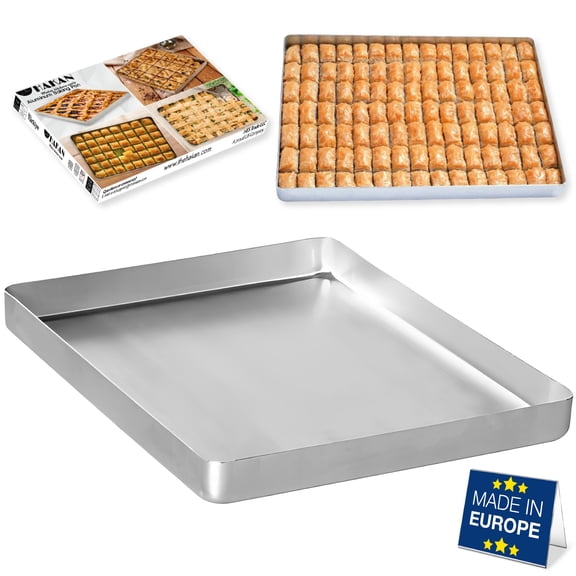 Hakan Aluminum Half Sheet Baking Pan, 14x18-inch, 2.2lbs Thick Rust Free Bakeware, Wrap Resistant