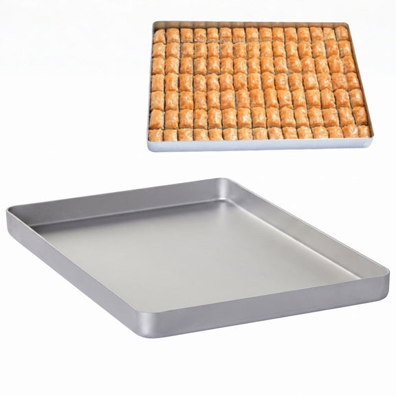 Hakan Aluminum Half Sheet Baking Pan, 14x18-inch, 2.2lbs Thick Rust Free Bakeware, Warp Resistant
