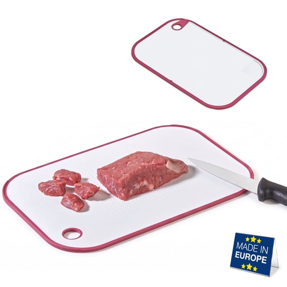 Hakan Cutting Board Plastic 9.1x14 Inch Non-Slip Dishwasher Safe Double-Sided Kitchen Gadget