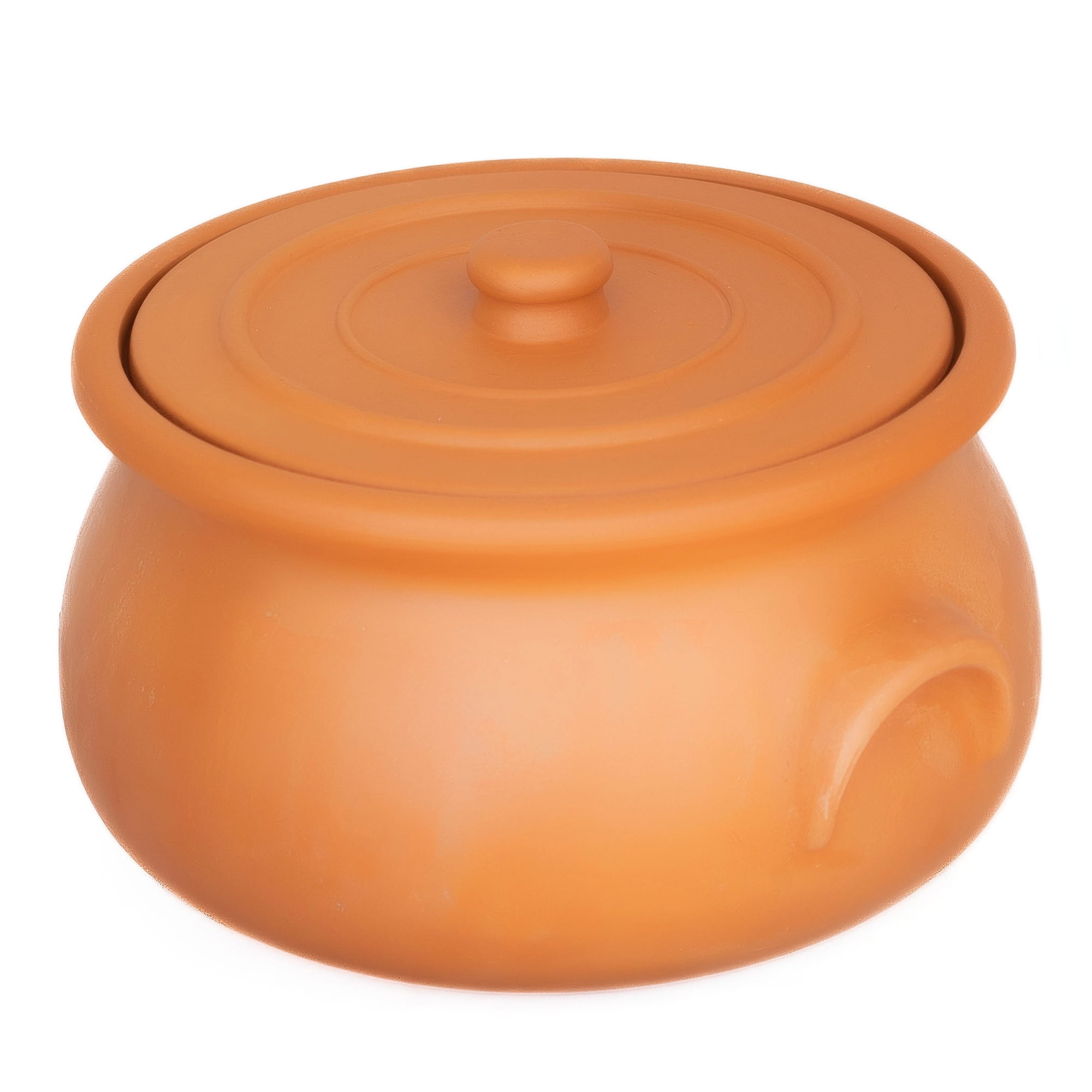 Hakan Handmade Clay Pot with Lid, Natural Unglazed Earthen Cookware,  Terracotta Pot, Casserole Dish, Rice Cooking, Clay Pot, Terracotta Pan,  Korean, Indian, Mexican Dish, Large, 7.6 Quarts (7.2 L) 