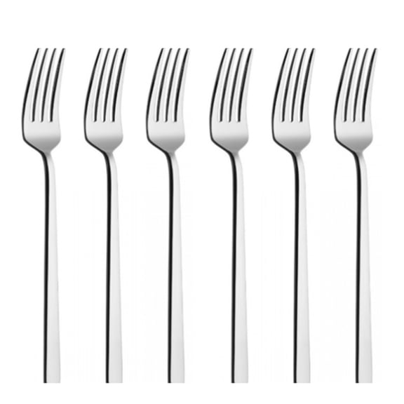 Hakan Mercan Dinner Fork Set, 6 Pieces, 18/10 Stainless Steel, Heavy Duty