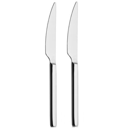 Hakan Mercan Dinner Knife Set, 2 Pieces, 18/10 Stainless-Steel Heavy-Duty Flatware