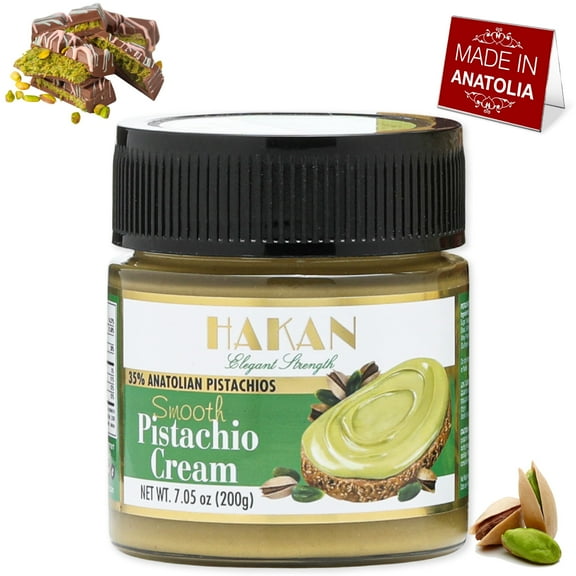 Hakan Pistachio Cream, 7.05 oz (200g) Anatolia-grown Pistachio Butter for Dubai Chocolate Bar