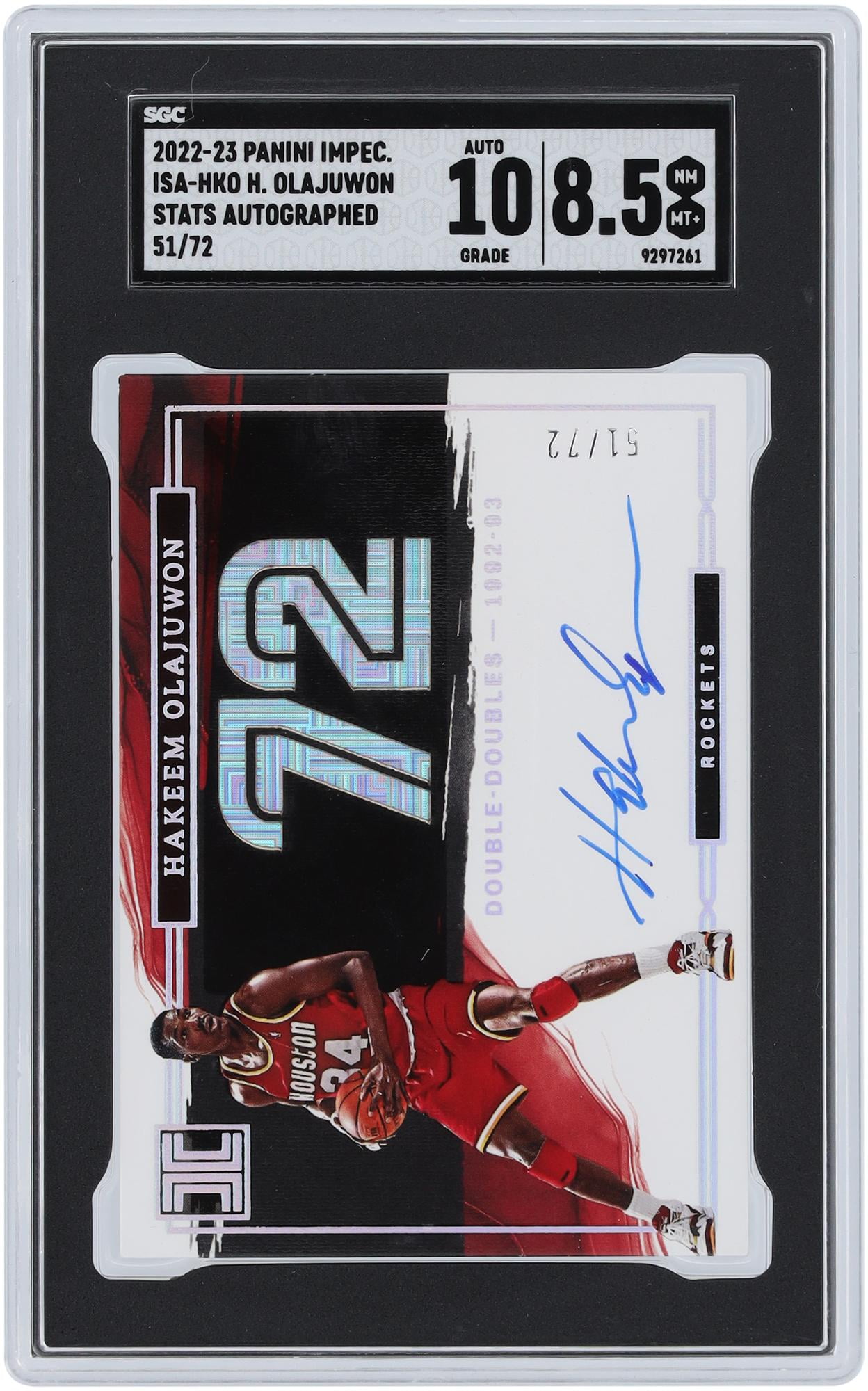 HAKEEM OLAJUWON　オラジュワン　直筆サインカード　AUTO　NBA HAKEEM OLAJUWON オラジュワン 直筆サインカード AUTO NBA 2024