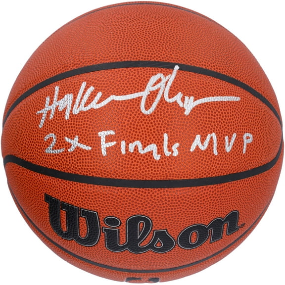 Hakeem Olajuwon Houston Rockets Autographed Wilson Authentic Series Indoor/Outdoor Basketball with "2x Finals MVP" Inscription - Fanatics Authentic Certified