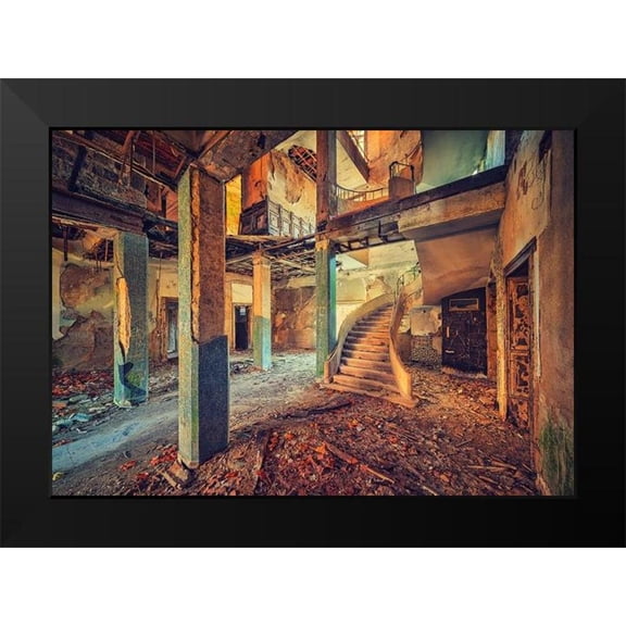 Haker, Matthias 14x11 Black Modern Framed Museum Art Print Titled - Lobby