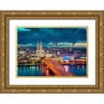 thumbnail image 1 of Haker, Matthias 18x14 Gold Ornate Wood Framed with Double Matting Museum Art Print Titled - Cologne Blue Hour, 1 of 4