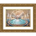 thumbnail image 1 of Haker, Matthias 32x24 Gold Ornate Wood Framed with Double Matting Museum Art Print Titled - The Grand Pool, 1 of 4