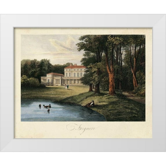 Hakewill, James 18x15 White Modern Wood Framed Museum Art Print Titled - The English Countryside I