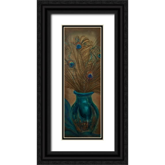 Hakimipour-Ritter 11x24 Black Ornate Wood Framed with Double Matting Museum Art Print Titled - Secret World II