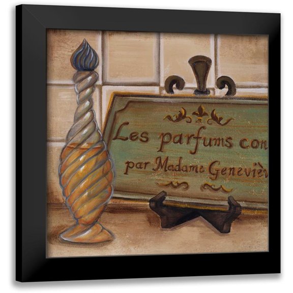 Hakimipour-Ritter 12x12 Black Modern Framed Museum Art Print Titled - Bath Shoppe II