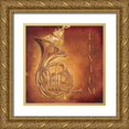 thumbnail image 1 of Hakimipour-Ritter 12x12 Gold Ornate Wood Framed with Double Matting Museum Art Print Titled - Rhythm, 1 of 4