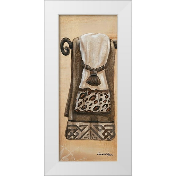 Hakimipour-Ritter 8x14 White Modern Wood Framed Museum Art Print Titled - Wild Bath I