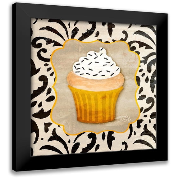 Hakimipour, Tiffany 20x20 Black Modern Framed Museum Art Print Titled - Piece of Cake I
