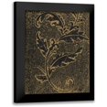 thumbnail image 1 of Hakimipour, Tiffany 20x24 Black Modern Framed Museum Art Print Titled - Leaf Scroll III, 1 of 5