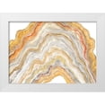 thumbnail image 1 of Hakimipour, Tiffany 24x18 White Modern Wood Framed Museum Art Print Titled - Agate Rainbow I, 1 of 4