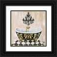 thumbnail image 1 of Hakimipour, Tiffany 26x26 Black Ornate Wood Framed with Double Matting Museum Art Print Titled - Opulance Bath II, 1 of 4