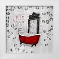 thumbnail image 1 of Hakimipour, Tiffany 26x26 White Modern Wood Framed Museum Art Print Titled - Red Antique Mirrored Bath Square II, 1 of 4