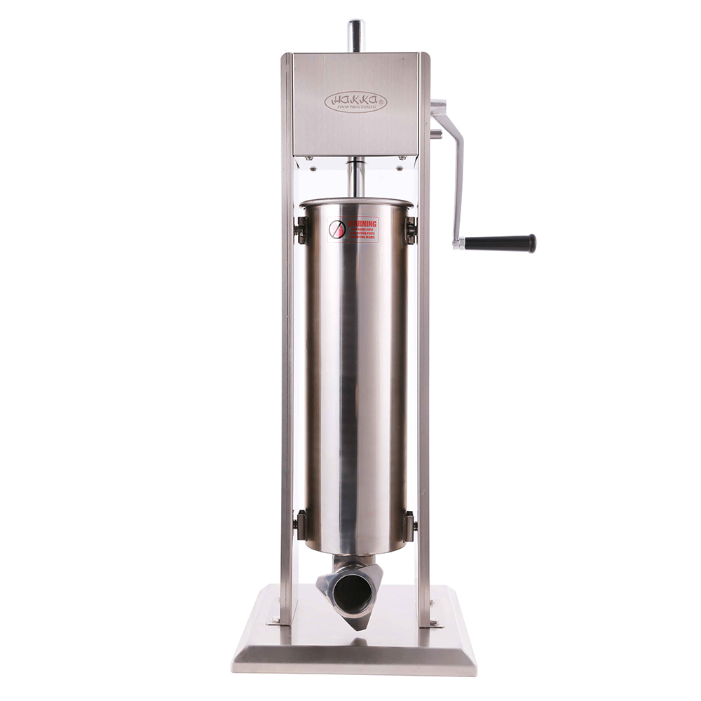 Hakka 15 Lb/7 L Sausage Stuffer 2 Speed Stainless Steel Vertical