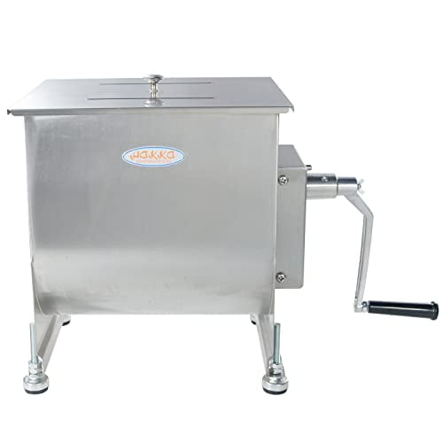 Hakka 44 Lbs Stainless Steel Manual Meat Mixer - Hand Crank Mixer For Butchers & Restaurants - View #6